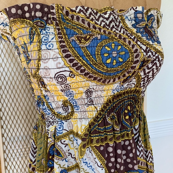 She's Cool Boho Tube Top Strapless Peasant-Large - Picture 4 of 8